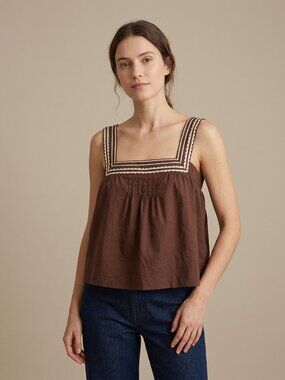 Caroline Constas button strap shift top